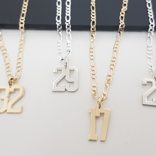 Personalized Number Necklace Custom 