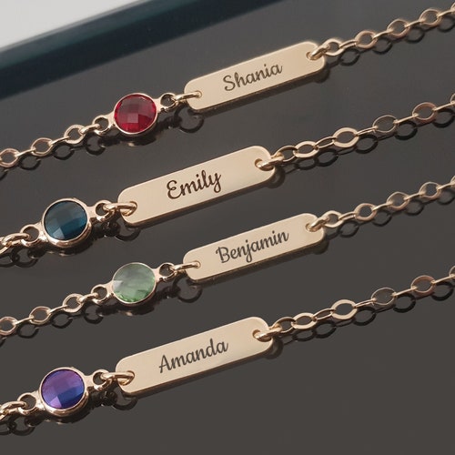 Baby Name Bracelet Personalized Child ID Bracelet Custom Etsy