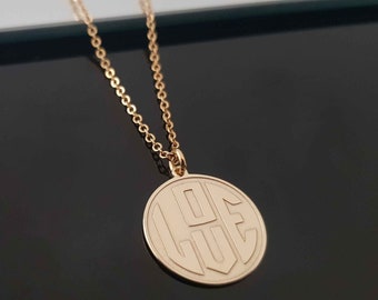 Collier monogramme personnalisé, collier d'initiales personnalisé, collier avec pendentif initiale, collier monogramme 2 - 3-4 lettres, cadeau collier lettre