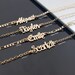 Personalized Name Bracelet or Anklet, Customized Name Bracelet/Anklet, Nameplate Bracelet And Anklet, Any Name/Word Bracelet or Anklet Gift