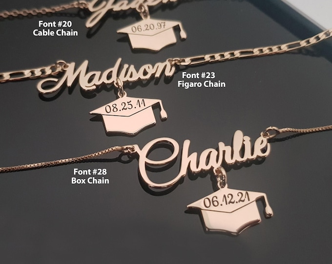 Graduation Necklace Gift, Name Necklace For Graduation, Graduation Gifts For Her, Unique Graduation Gift, Nurse Gifts For Women, Nurse Gift