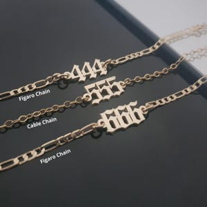 Angel Numbers Bracelet/Anklet, Angel Numbers, Angel Number Bracelet Personalized, Lucky Number Bracelet/Anklet, Angel Number Pendant image 4