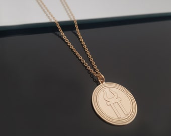 Hestia Necklace Greek Goddess of Hearth Fire Necklace Etsy Canada
