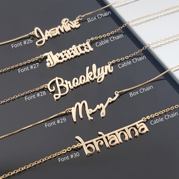 Custom Name Plate Necklace, Personalized Namepalte, Nickname Necklace, Name Pendant, Name Charm - Name Plate Jewelry - Name Charm Nameplate