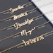 Custom Name Plate Necklace, Personalized Namepalte, Nickname Necklace, Name Pendant, Name Charm - Name Plate Jewelry - Name Charm Nameplate 