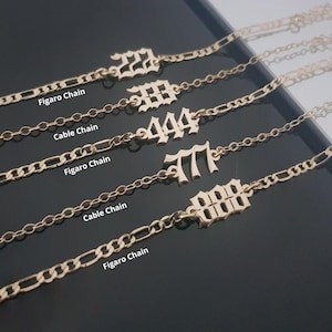 Angel Numbers Bracelet/Anklet, Angel Numbers, Angel Number Bracelet Personalized, Lucky Number Bracelet/Anklet, Angel Number Pendant