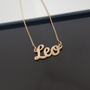Leeuw-ketting met 4 letterstijlen, Leeuw-sterrenbeeldketting, Leeuw-horoscoopketting, astrologisch Leeuw-verjaardagscadeau-idee, Leeuw-sterrenhanger afbeelding 8