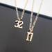 Sport Number Necklace, Number Necklace, Number Year Necklace, Custom Lucky Pendant Customize Necklace With Number, Sport Lover Gifts For Men 