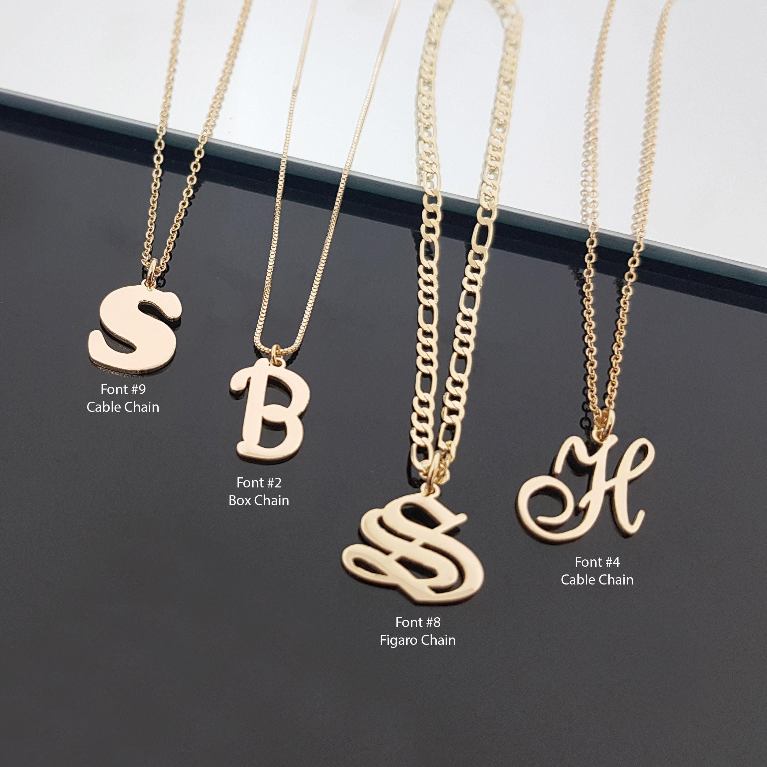 Letter s necklace - Etsy 日本