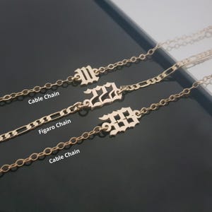 Angel Numbers Bracelet/Anklet, Angel Numbers, Angel Number Bracelet Personalized, Lucky Number Bracelet/Anklet, Angel Number Pendant image 3