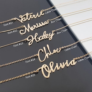 Naamketting aanpassen, custom elke naam/tekst, naamketting voor vrouwen, naamketting voor meisje, gepersonaliseerd dagcadeau voor vrouwen