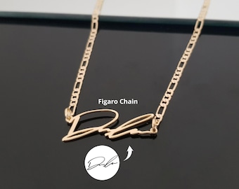 Personalized Signature Necklace, Sterling Silver Handwriting Necklace