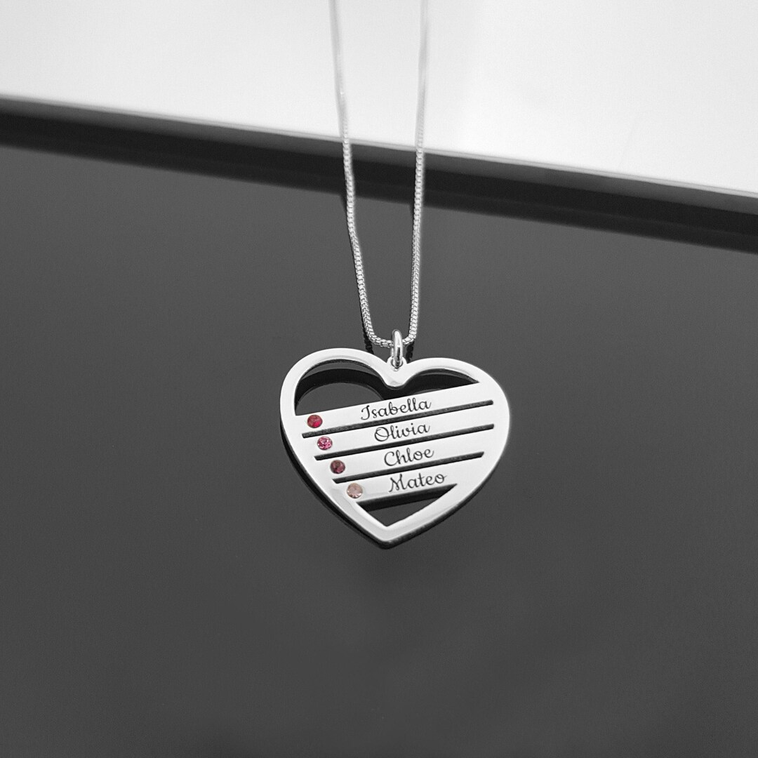 To My Grandma | Personalized Heart Name Necklace | Stainless Steel & Gold Finish | You're The Best