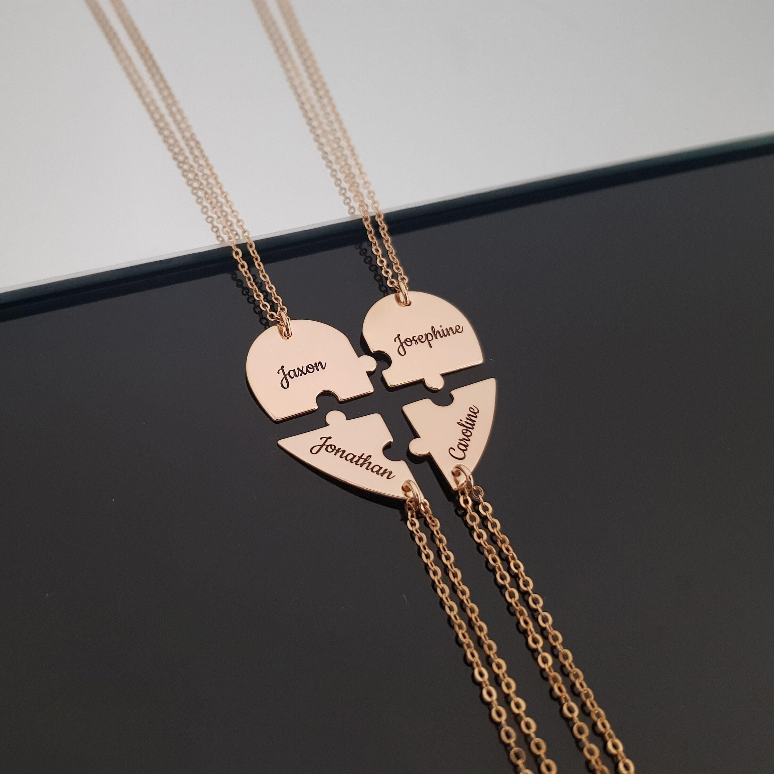 Collana Puzzle A Forma Di Nota Musicale – Gioielli In Acciaio Inox Per Coppie O Amici, Regalo Di Compleanno - 3