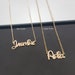 Custom Name Necklace, Personalized Nameplate Necklace, Little Girl Name Necklace, Daughter Birthday Gift, Name Necklace For Kids, 