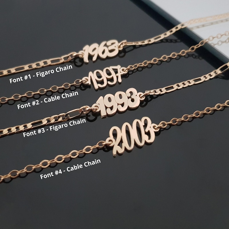 Anklet With Number Charm - Etsy