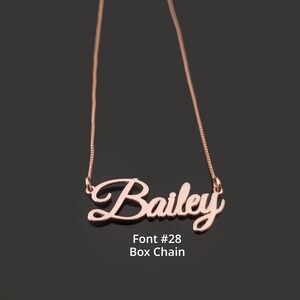 Handmade Custom Name Necklace 18k Gold Plated, Personalized Name Necklace, Birthday Gift for Her, Valentine&#39;s Day Gift, Dainty Name Necklace