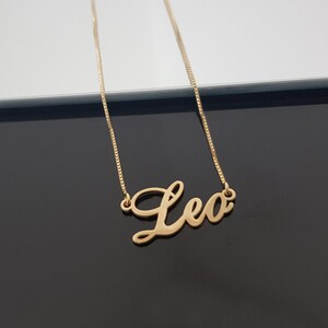 Leeuw-ketting met 4 letterstijlen, Leeuw-sterrenbeeldketting, Leeuw-horoscoopketting, astrologisch Leeuw-verjaardagscadeau-idee, Leeuw-sterrenhanger afbeelding 6