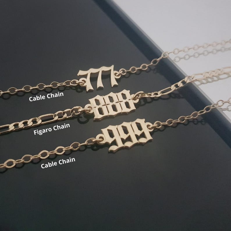 Angel Numbers Bracelet/Anklet, Angel Numbers, Angel Number Bracelet Personalized, Lucky Number Bracelet/Anklet, Angel Number Pendant image 5