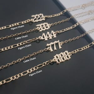 Angel Numbers Bracelet/Anklet, Angel Numbers, Angel Number Bracelet Personalized, Lucky Number Bracelet/Anklet, Angel Number Pendant image 1