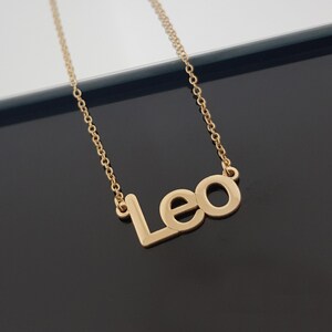 Leeuw-ketting met 4 letterstijlen, Leeuw-sterrenbeeldketting, Leeuw-horoscoopketting, astrologisch Leeuw-verjaardagscadeau-idee, Leeuw-sterrenhanger afbeelding 7