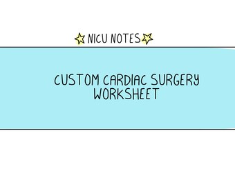 Personalisiertes Cardiac/CHD Fact Sheet
