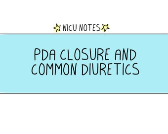 PDA Verschluss + gängige Diuretika
