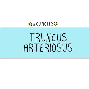Truncus Arteriosus (Pre and Post-op): nicu/neonatal nursing & nnp notes