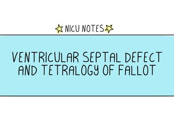 VSD + TOF (Pre/Post Op): nicu still & nnp Notizen