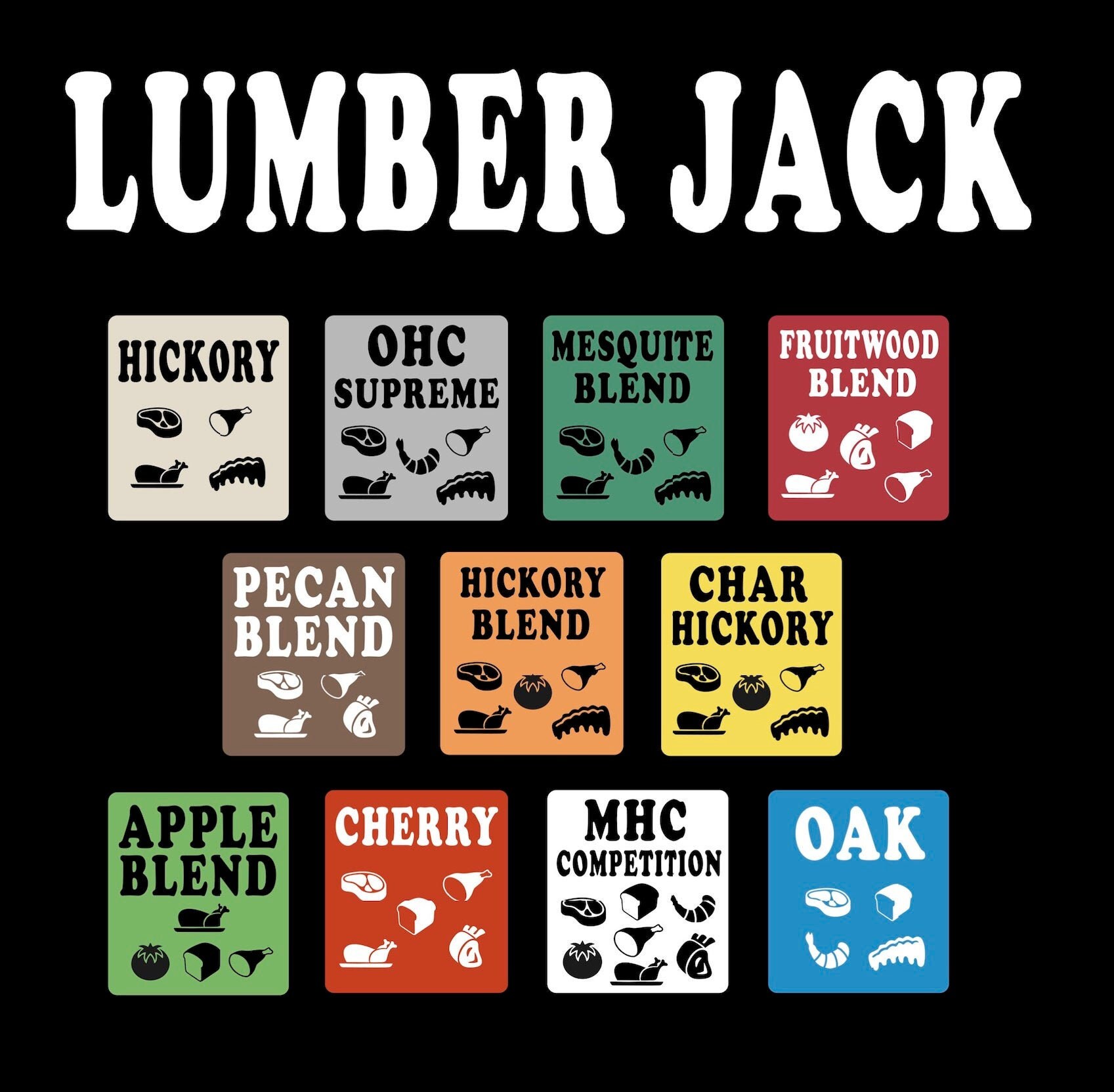 Lumberjack Pellet Vinyl Bin Labels — The Folks Made It