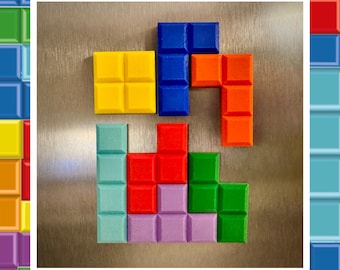 Magneti Tetris stampati in 3D: decorazioni retrò per sale giochi