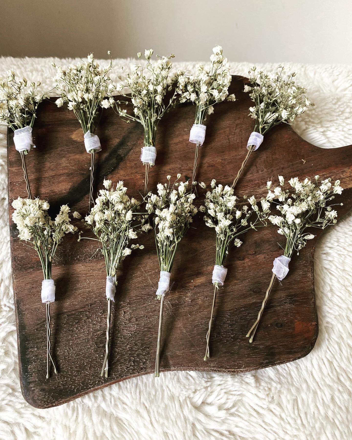 Gypsophila Hair Pin/ Dried Gypsophila/ Hair Pins/ Wedding Etsy UK