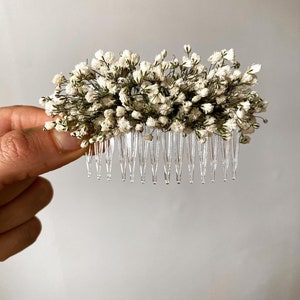 Dried Gypsophila Hair Comb/ Gypsophila/ Dried Flowers/ Bride to be/ Bridesmaids/ hair comb/ hair accessories