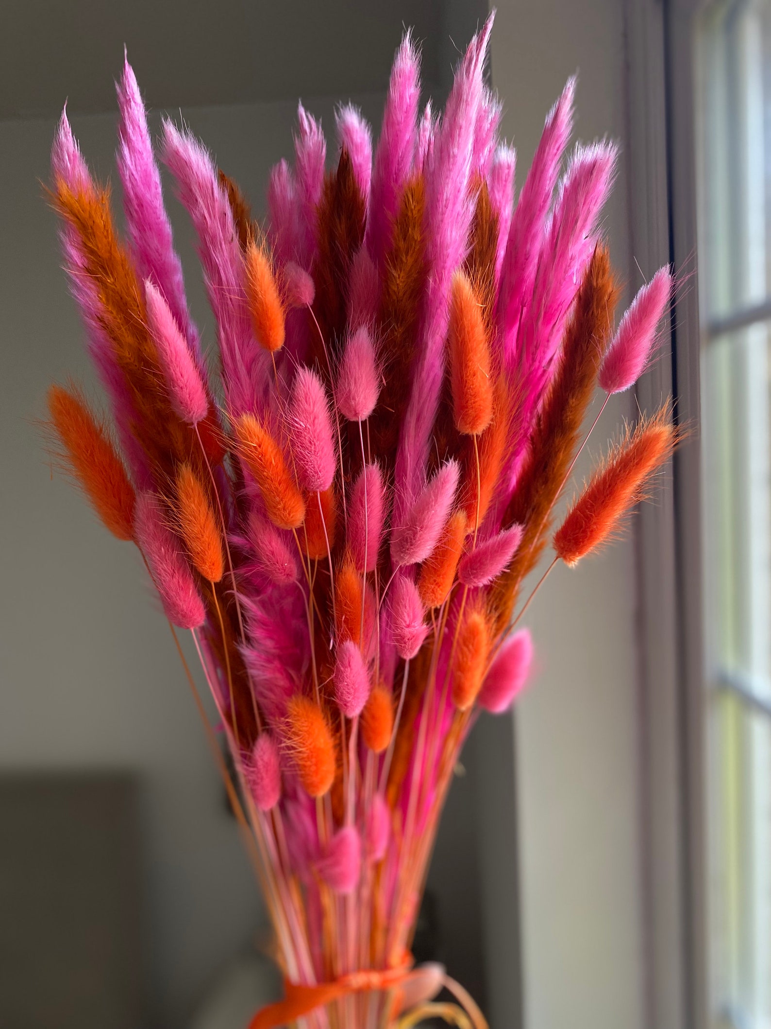 Bright and Fun Pampas Grass Bouquet/ Pink Pampas Grass/ Etsy UK