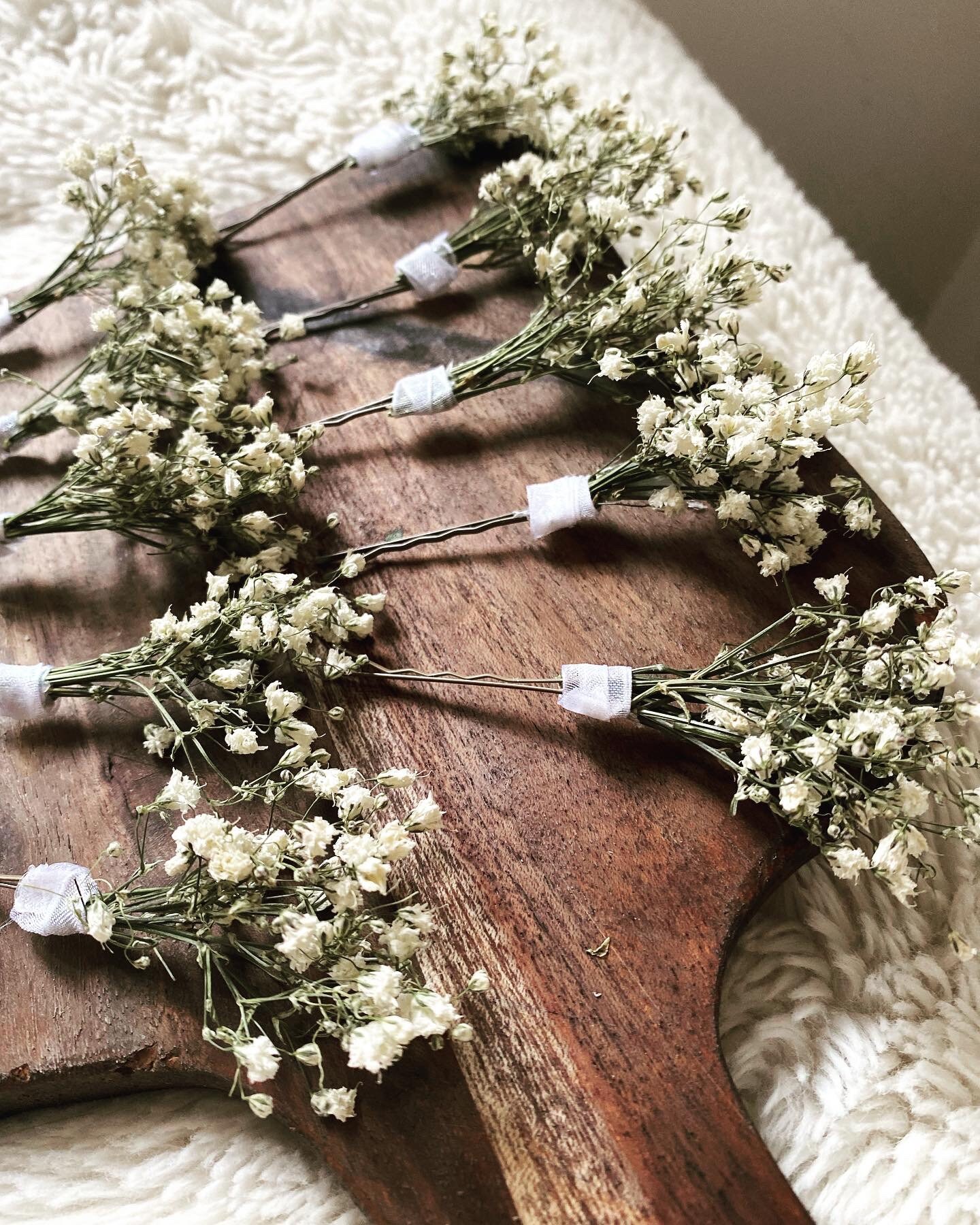 Gypsophila Hair Pin/ Dried Gypsophila/ Hair Pins/ Wedding Etsy UK
