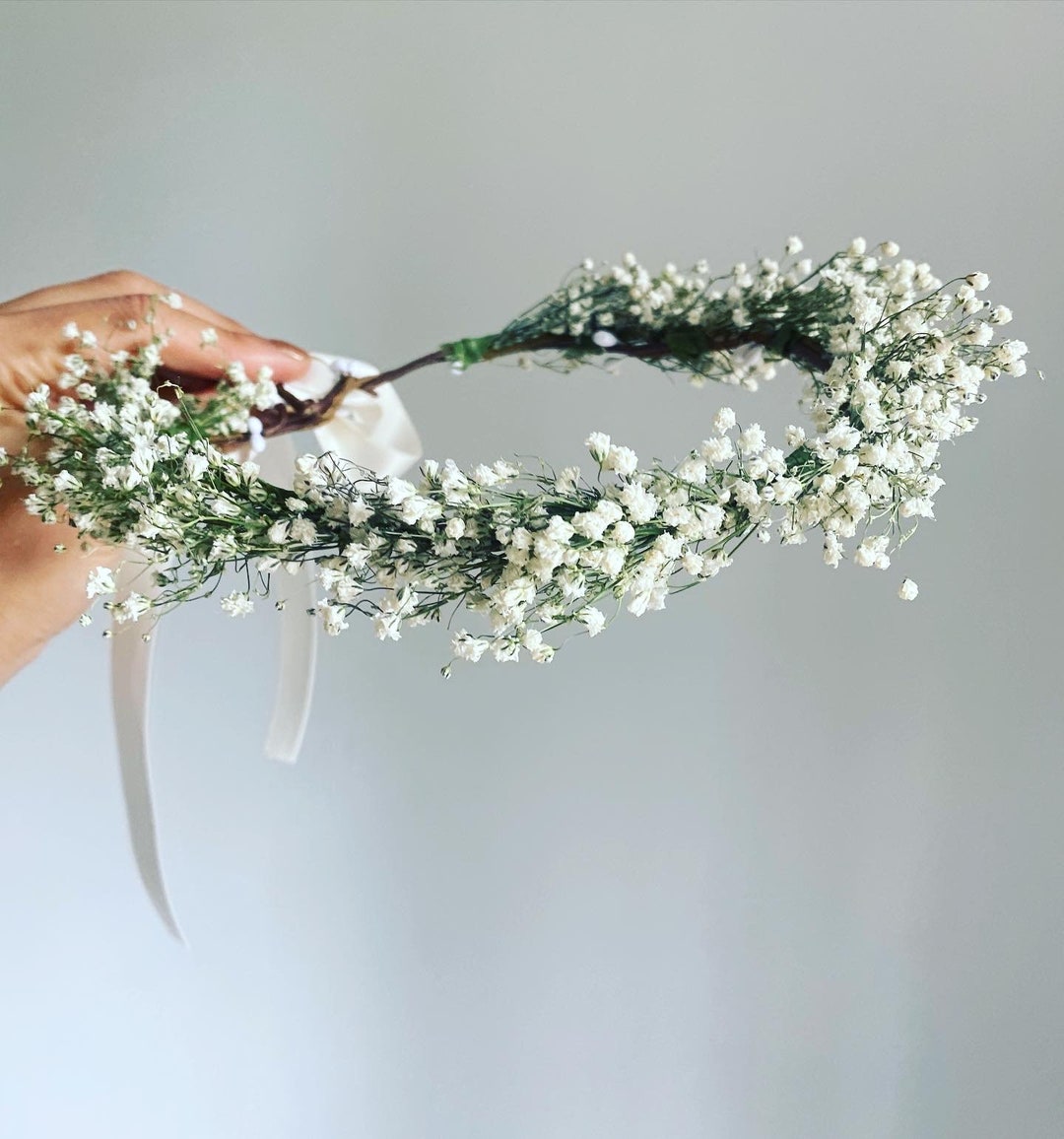 Gypsophila Flower Crown/ Gypsophila Headband / Baby Breath Headwear