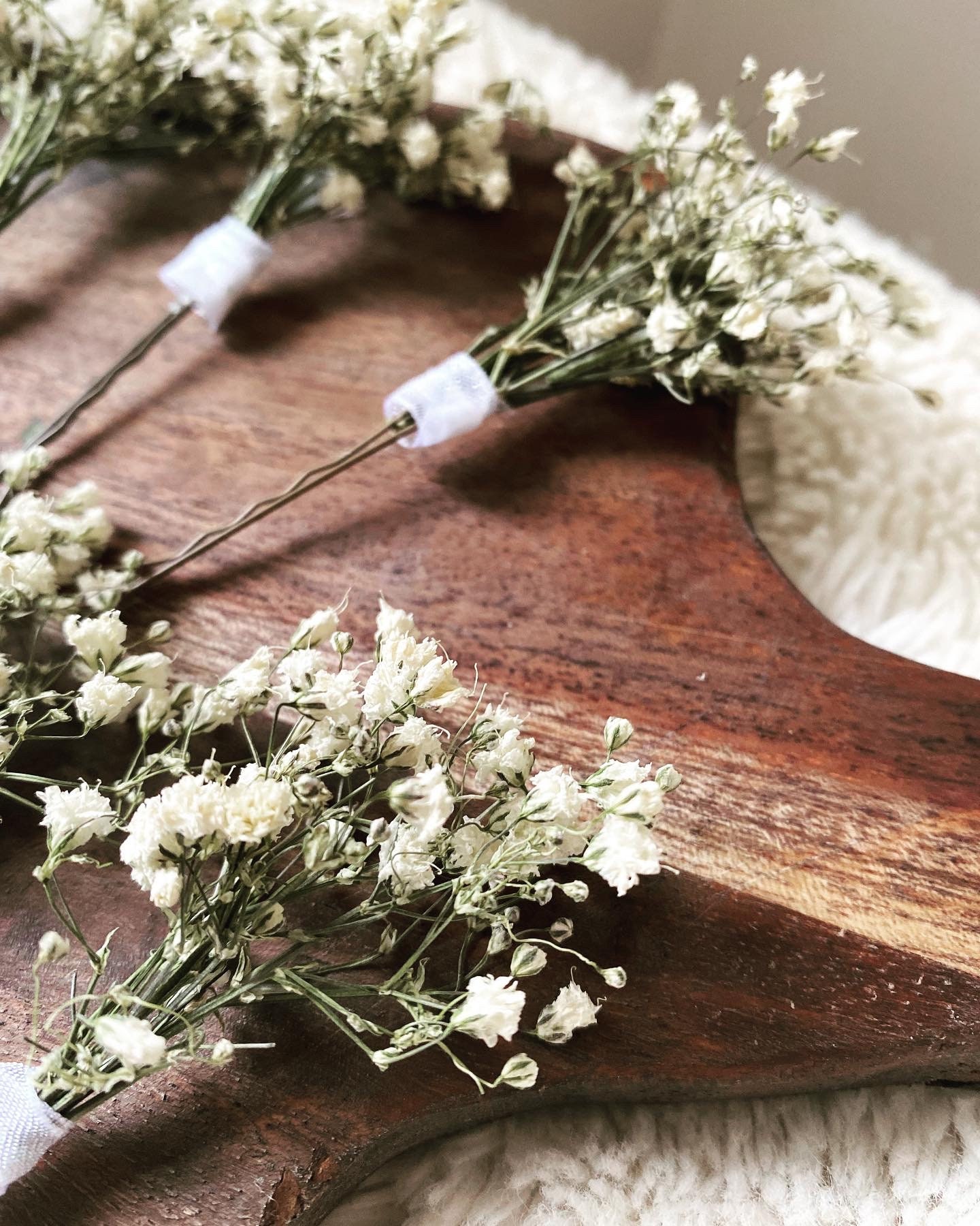 Gypsophila Hair Pin/ Dried Gypsophila/ Hair Pins/ Wedding Etsy UK