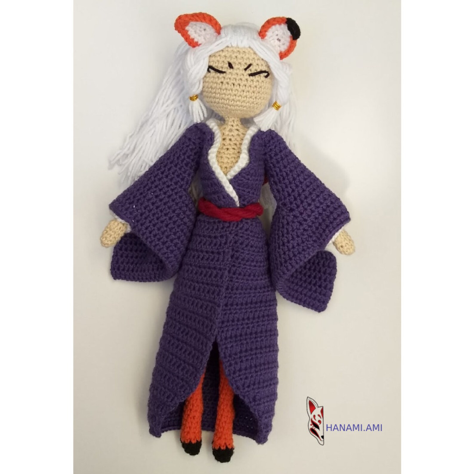 PDF Kitsune amigurumi crochet doll pattern in Etsy