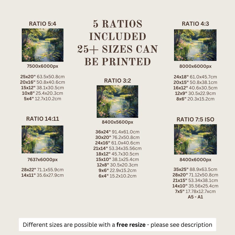 Serene water scene poster for living room — rustic artwork capturing lily pads and wildflowers, bringing nature-inspired charm to your home.