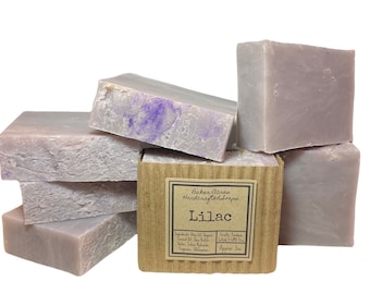 Lilac Shea Butter Soap, Natural Soap Bar, Cold Process Soap, Organic Soap, Artisan Homemade Soap, Vegan Soap, Floral Soap, Gift for Her