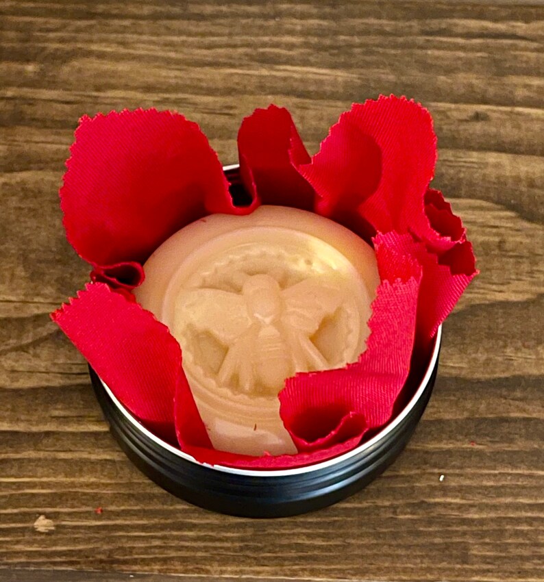 SHEA BUTTER LOTION, Natural Beeswax Body Lotion Bar, Beeswax Cherry