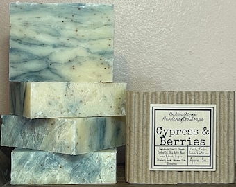 Cypress & Berries Soap Bar | Handcrafted Soap | Scented Soap | All Natural | Artisan Soap | Organic Soap | Essential Oil Soap | Self Care