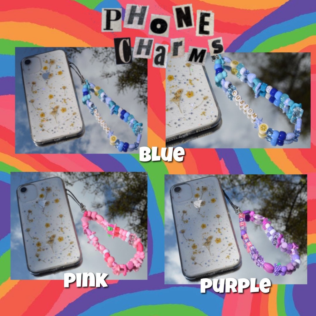 Custom phone charms Etsy