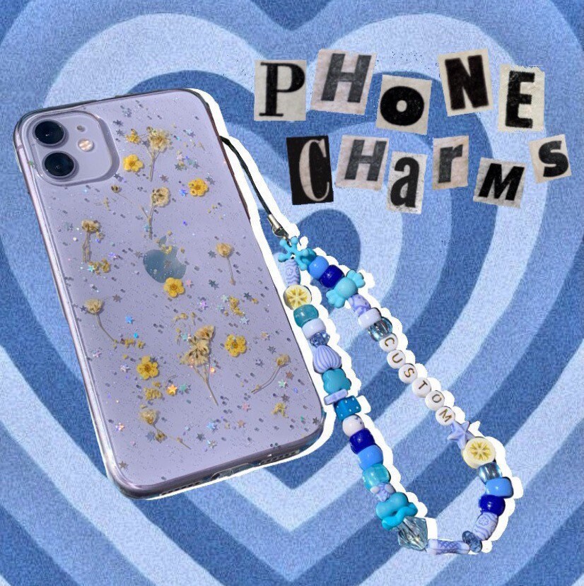 Custom phone charms Etsy