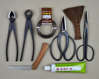 Kit de démarrage Outils pour bonsaï Cisailles japonaises de qualité Scie de poche Kyonal Coupe-fil