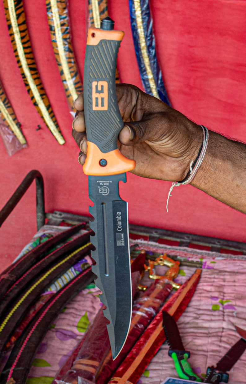 Vintage TwoSided Serrated Knife Stainless Steel Knife Etsy
