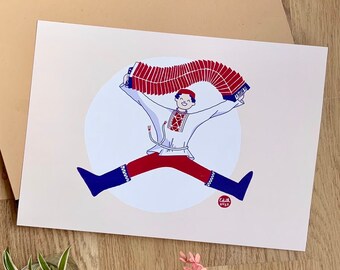 Affiche A3 - Accordéoniste