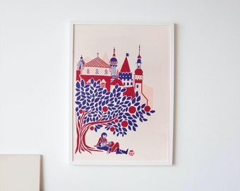 Affiche A3 - sous le pommier