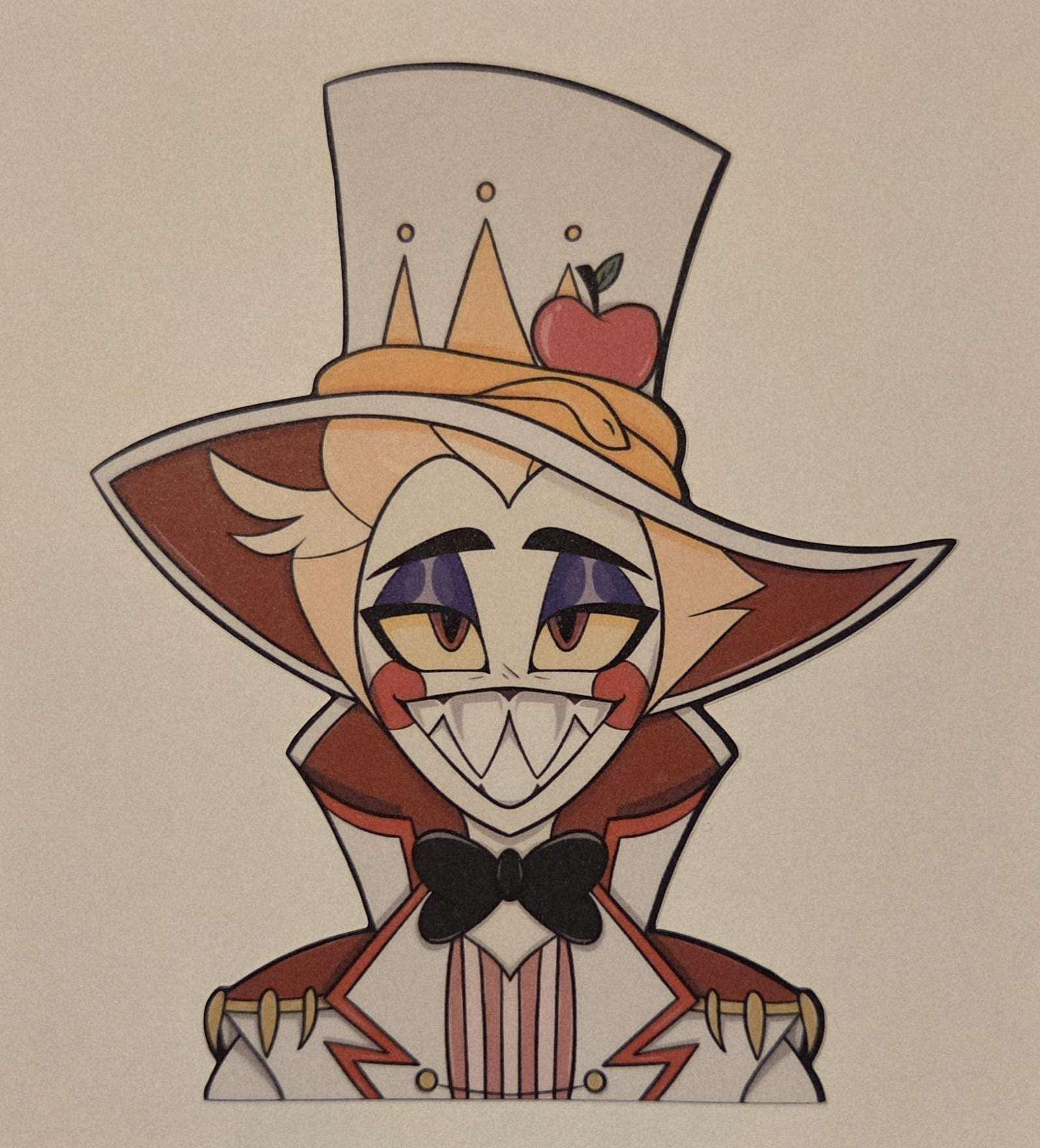 相*）様 Hazbinhotel LUCIFER 8×10in サイン入りプリン Lucifer Morningstar (hazbin Hotel) Peeker Sticker for Car Windows