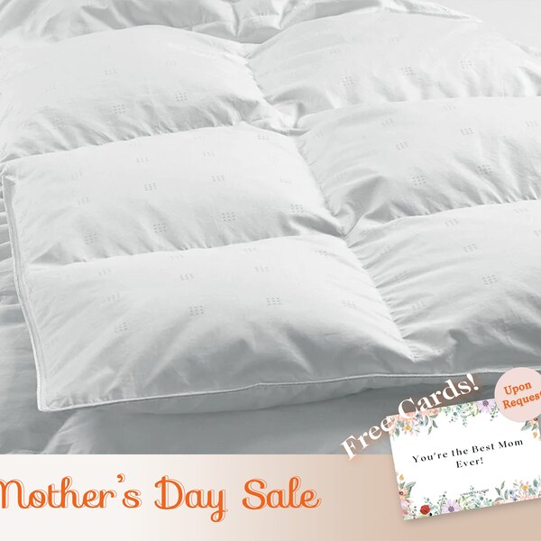 800 Loft European White Down Duvet | Duich Comforter | All Season Winter Summer Comforter | Twin Double Queen King XK